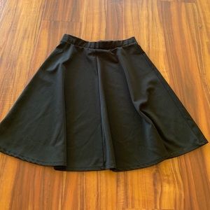Black flowy skirt